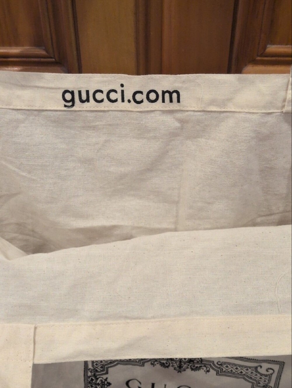 Authentic GUCCI XXXL Extra Large Reusable Cotton Canvas Tote Bag 28 X 24 - Picture 5 of 9